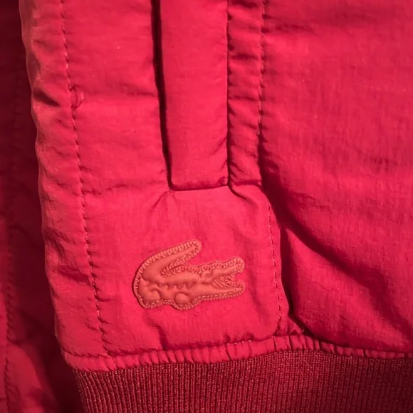 New Lacoste Red Bomber Jacket - Picture 8 of 11